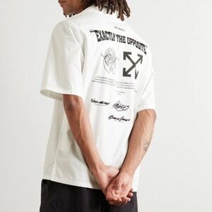 Off-White Men's Casual White Button Down Shirt